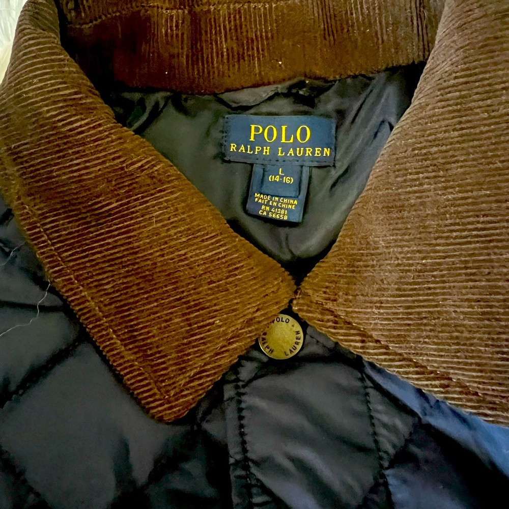 Polo jacket for boy large (14-16) semi used only 2 times